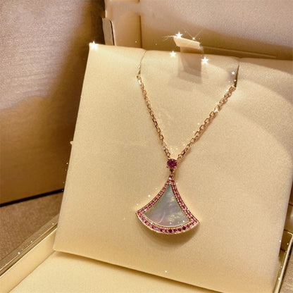 [Rosla Jewelry]DREAM NECKLACE MOP DIAMOND PINK