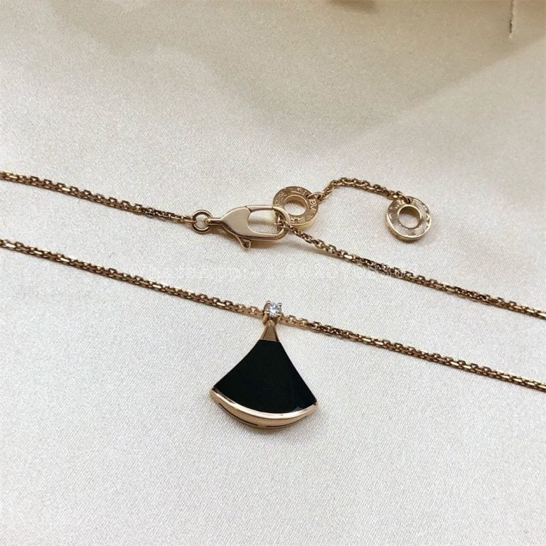 [Rosla Jewelry]DREAM NECKLACE ONYX 1 DIAMOND