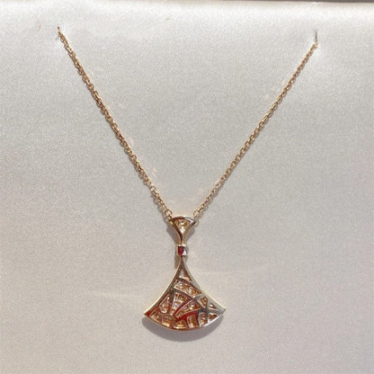 [Rosla Jewelry]DREAM NECKLACE PINK GOLD FULL DIAMOND