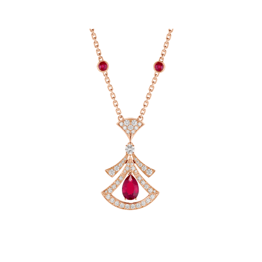 [Rosla Jewelry]DREAM NECKLACE CARNELIAN DIAMOND PINK GOLD