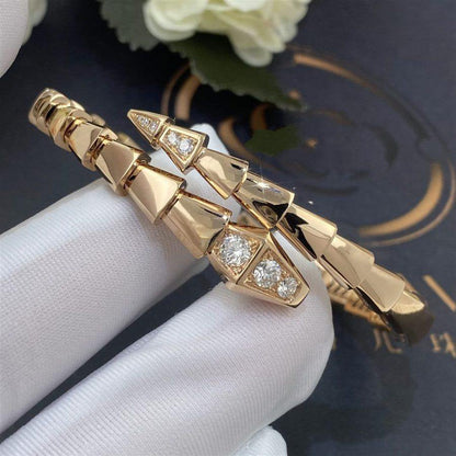 [Rosla Jewelry]SERPENTI BRACELET DIAMONDS PINK GOLD