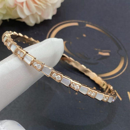 [Rosla Jewelry]SERPENTI BRACELET PINK GOLD MOP DIAMOND