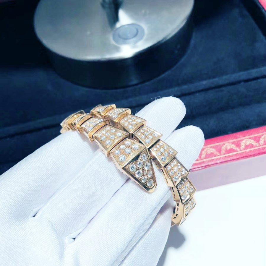 [Rosla Jewelry]SERPENTI BRACELET 8MM PINK GOLD DIAMOND