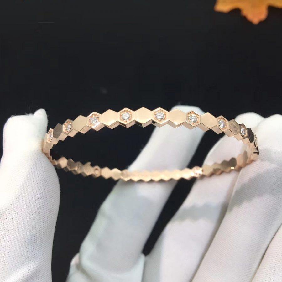 [Rosla Jewelry]BEE LOVE PINK GOLD DIAMOND BRACELET