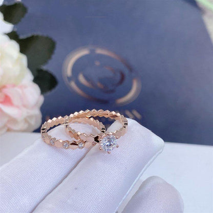 [Rosla Jewelry]BEE LOVE RING PINK GOLD 1 DIAMOND