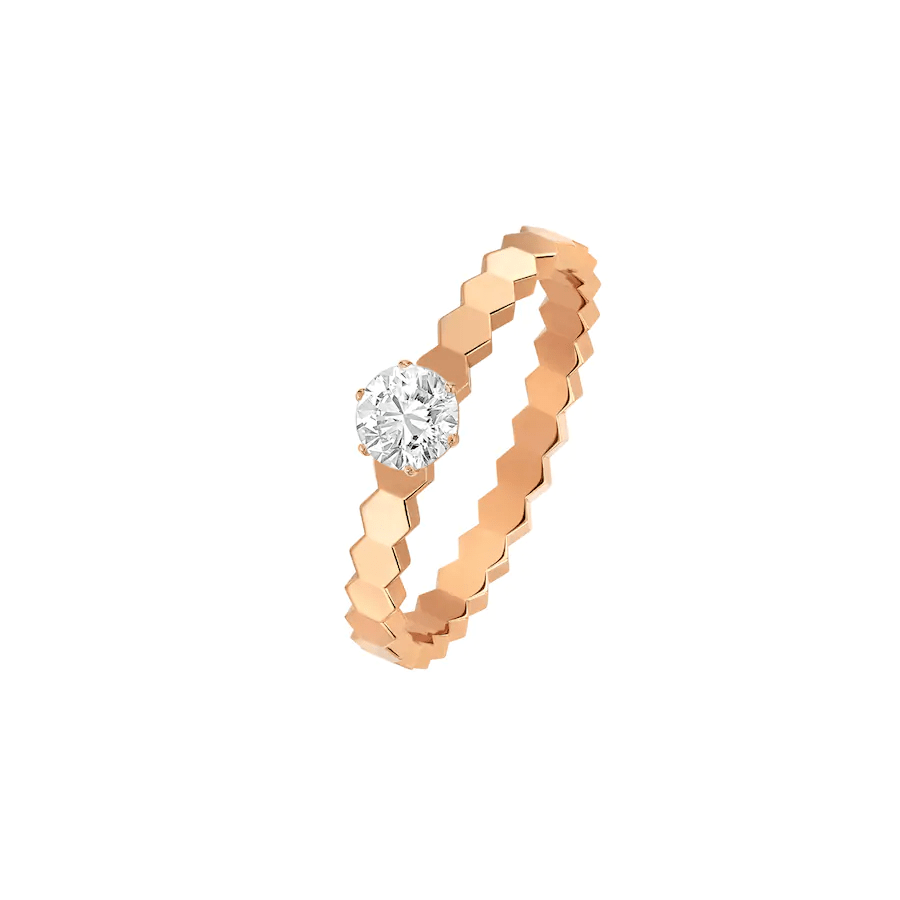 [Rosla Jewelry]BEE LOVE RING PINK GOLD 1 DIAMOND