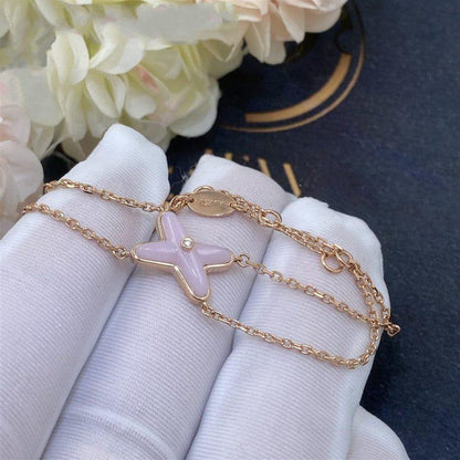 [Rosla Jewelry]JEUX BRACELET PINK MOP PINK GOLD 1 DIAMOND