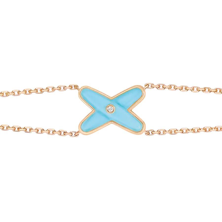 [Rosla Jewelry]JEUX BRACELET TURQUOISE PINK GOLD 1 DIAMOND