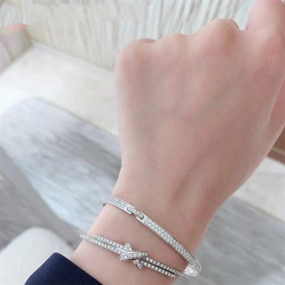 [Rosla Jewelry]JEUX DE BRACELET DIAMONDS SILVER