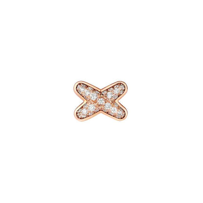 [Rosla Jewelry]JEUX DE PINK GOLD DIAMOND EARRINGS