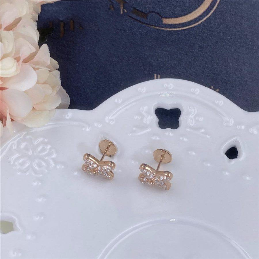 [Rosla Jewelry]JEUX DE PINK GOLD DIAMOND EARRINGS