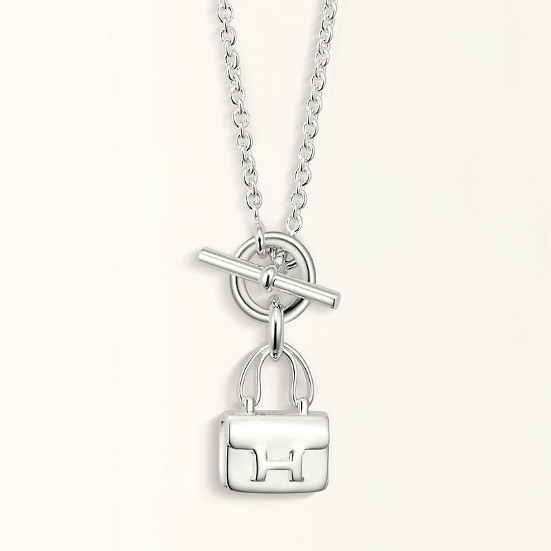 [Rosla Jewelry]POP H PEDANT SILVER NECKLACE