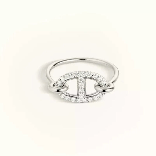 [Rosla Jewelry]RONDE SMALL SILVER DIAMOND RING