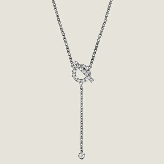 [Rosla Jewelry]FINESSE SILVER DIAMOND NECKLACE