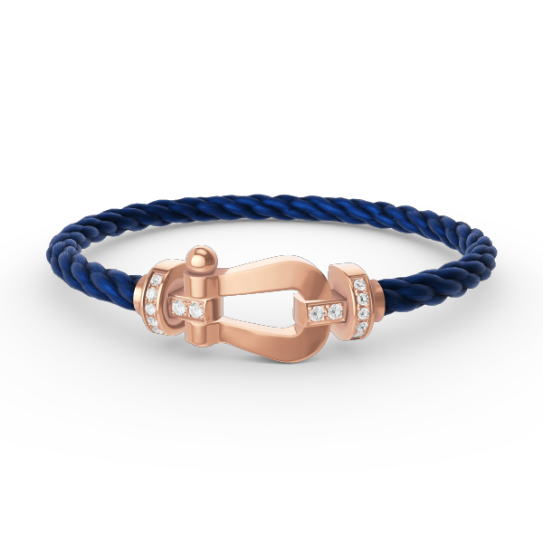 [Rosla Jewelry]FORCE LARGE HORSESHOE HALF DIAMOND BRACELET ROSE GOLD