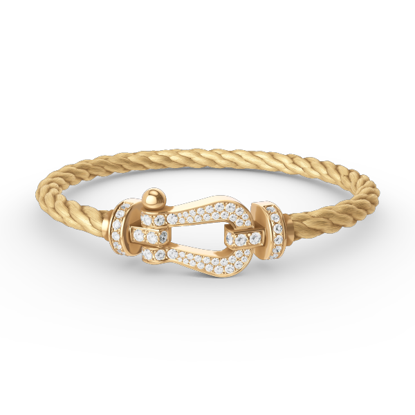 [Rosla Jewelry]FORCE LARGE HORSESHOE FULL DIAMOND BRACELET GOLD