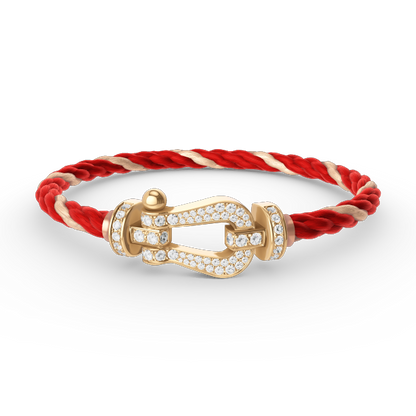 [Rosla Jewelry]FORCE LARGE HORSESHOE FULL DIAMOND BRACELET GOLD