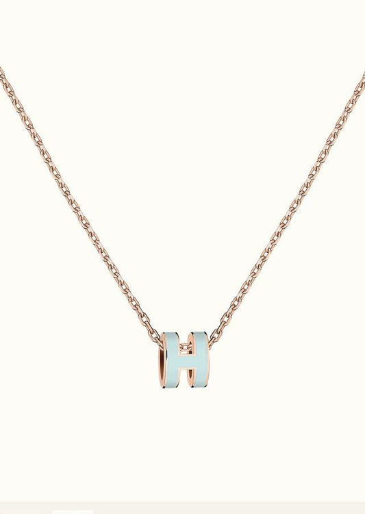 [Rosla Schmuck] POP ​​H HELLBLAU HALSKETTE