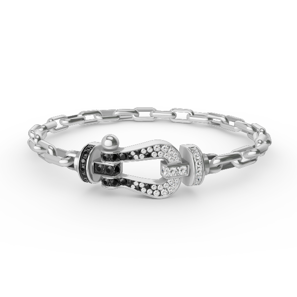 [Rosla Jewelry]FORCE LARGE HORSESHOE CLASP  METAL BRACELET