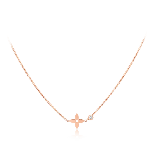 [Rosla Jewelry]BLOSSOM PENDANT PINK GOLD AND DIAMOND