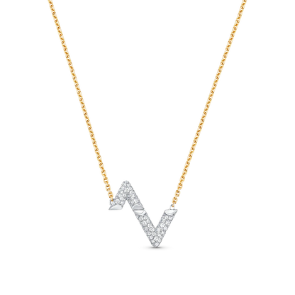 [Rosla Jewelry]VOLT SILVER DIAMOND PEDANT NECKLACE