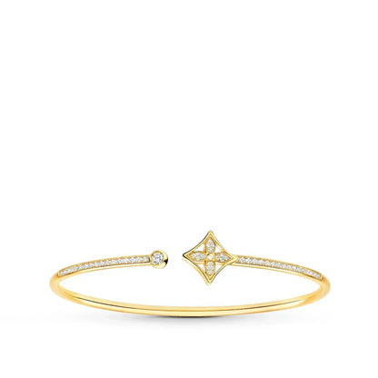 [Rosla Jewelry]IDYLLE GOLD OPEN BRACELET DIAMOND PAVED