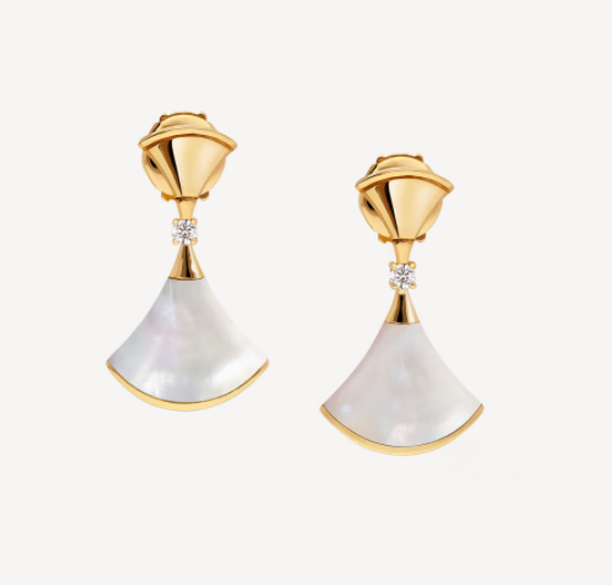 [Rosla Jewelry]DREAM MOP 1 DIAMOND EARRINGS