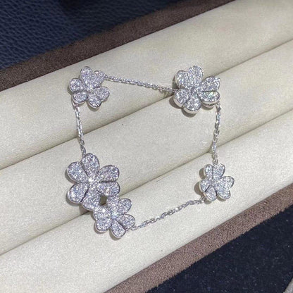 [Rosla Jewelry]FRIVOLE SILVER 5 FLOWERS BRACELET