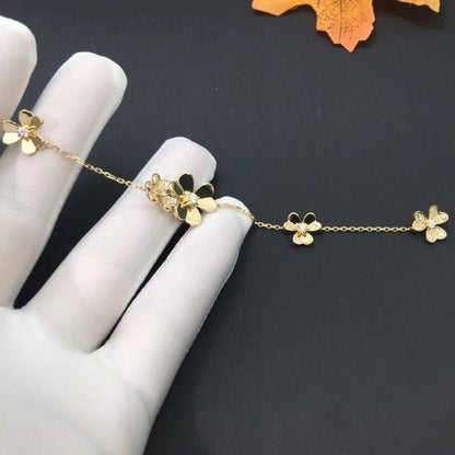 [Rosla Jewelry]FRIVOLE GOLD 5 FLOWERS BRACELET