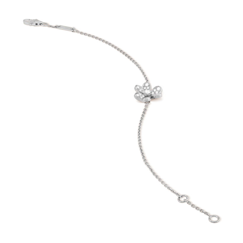 [Rosla Jewelry]FRIVOLE SILVER FLOWER DIAMOND BRACELET