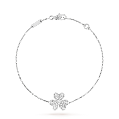 [Rosla Jewelry]FRIVOLE SILVER FLOWER DIAMOND BRACELET