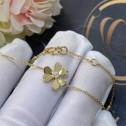 [Rosla Jewelry]FRIVOLE GOLD FLOWER PINK MALACHITE BRACELET