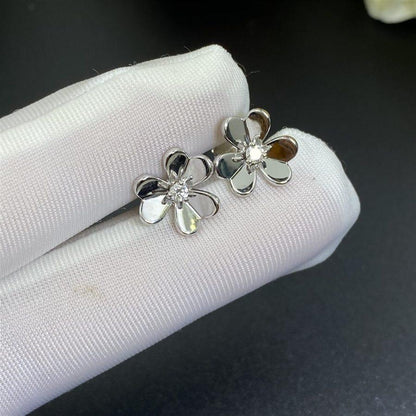 [Rosla Jewelry]FRIVOLE MINI SILVER FLOWER EARRINGS