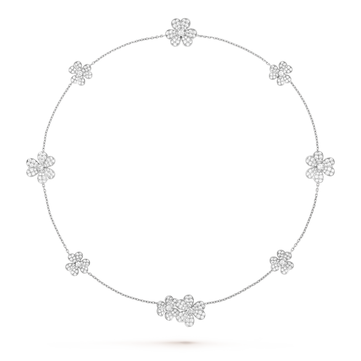 [Rosla Jewelry]FRIVOLE SILVER 9 FLOWERS NECKLACE