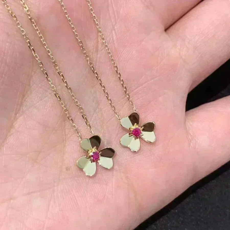 [Rosla Jewelry]FRIVOLE GOLD FLOWER NECKLACE