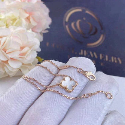 [Rosla Jewelry]CLOVER WHITE MOP SINGLE FLOWER BRACELET