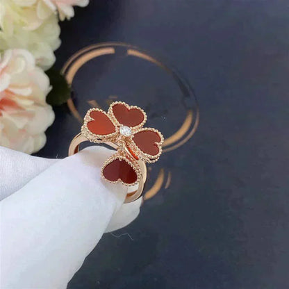 [Rosla Jewelry]SWEET CLOVER CARNELIAN RING