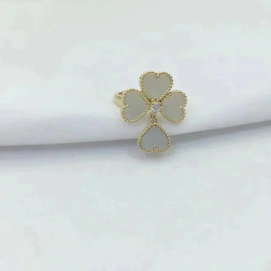 [Rosla Jewelry]SWEET CLOVER WHITE MOP RING