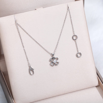 [Rosla Jewelry]FIOREVER NECKLACE DIAMOND CENTER